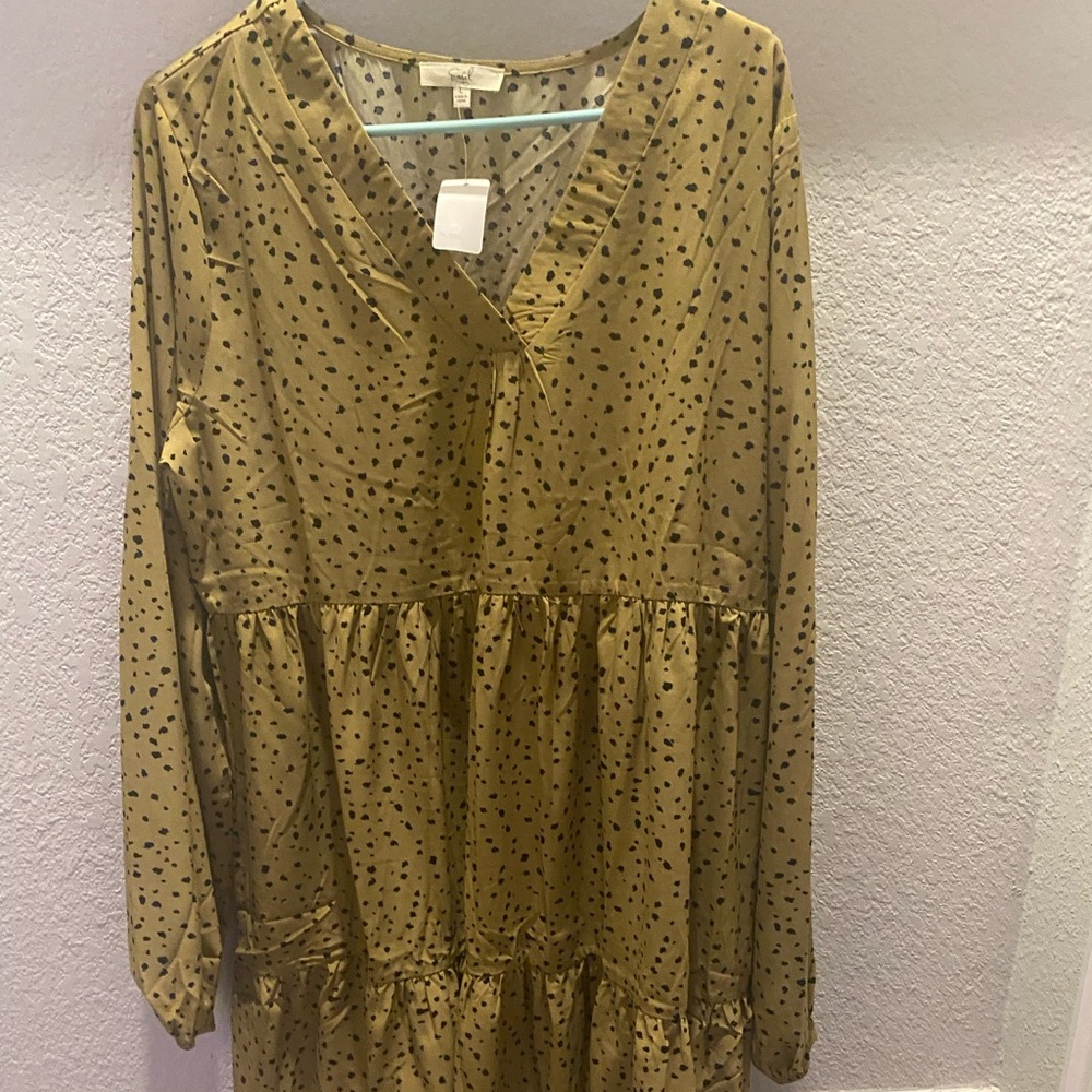 easel LA large animal print dress